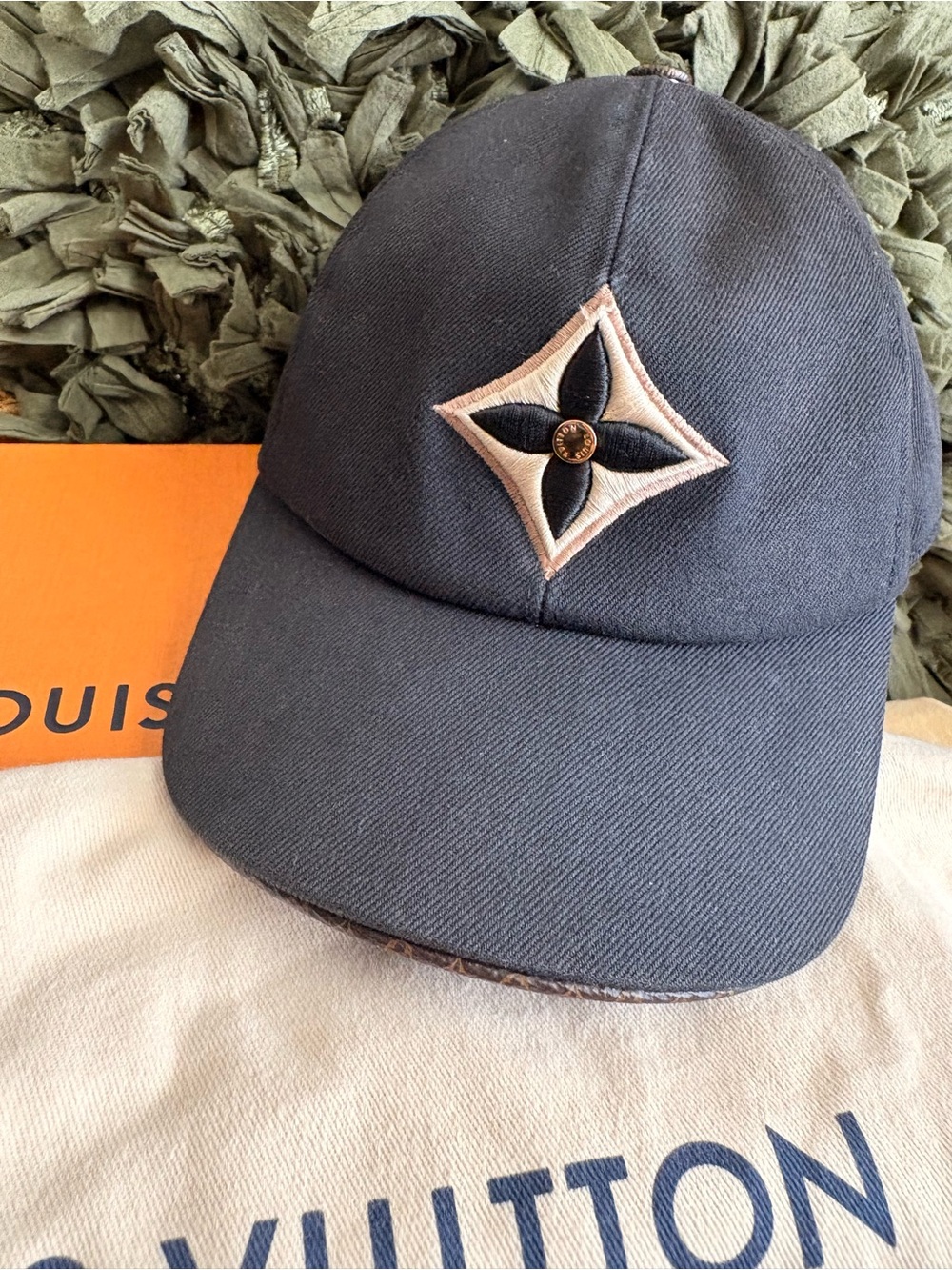 Louis Vuitton Cap with Signature Monogram Patch